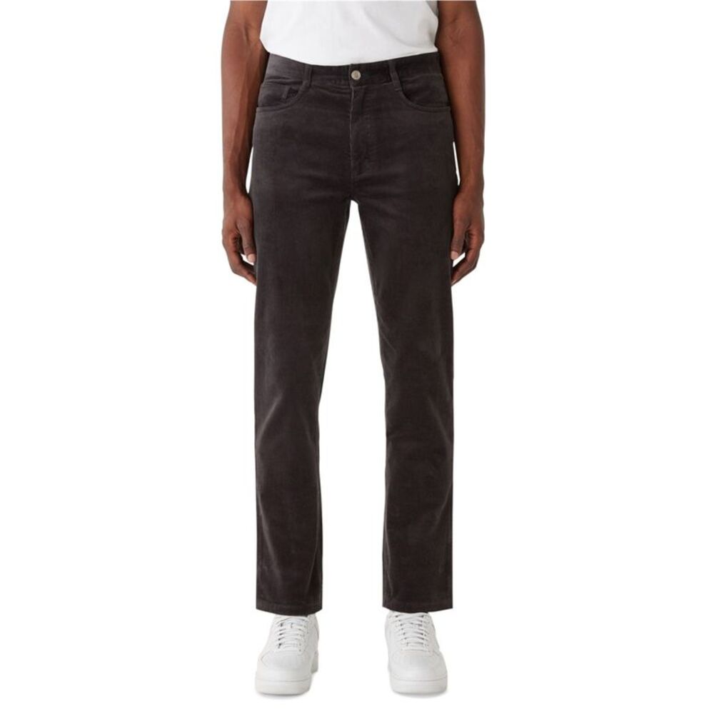 Frank & Oak Mens Five Pocket Stretch Straight Leg Slim Casual Pants, Black, 3...